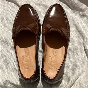 J. Crew Men's Glossy Brown Slip-On Loafers